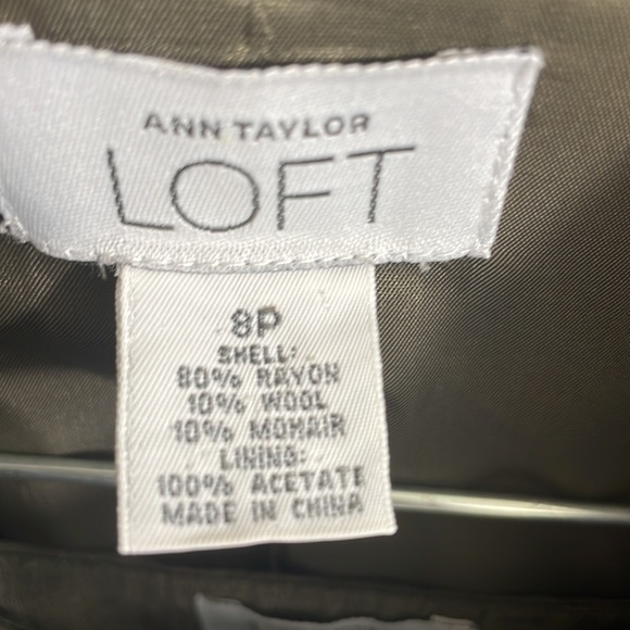 LOFT Greenish Gray Suit Set Size 8p - Picture 6 of 10